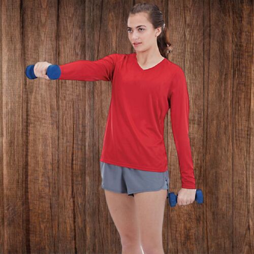 2797 Women's V-Neck Wicking Longsleeve Thumbnail